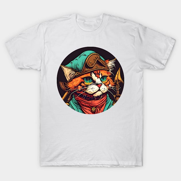 Pirate Cat-Tain - Cat Lover T-Shirt by dashawncannonuzf